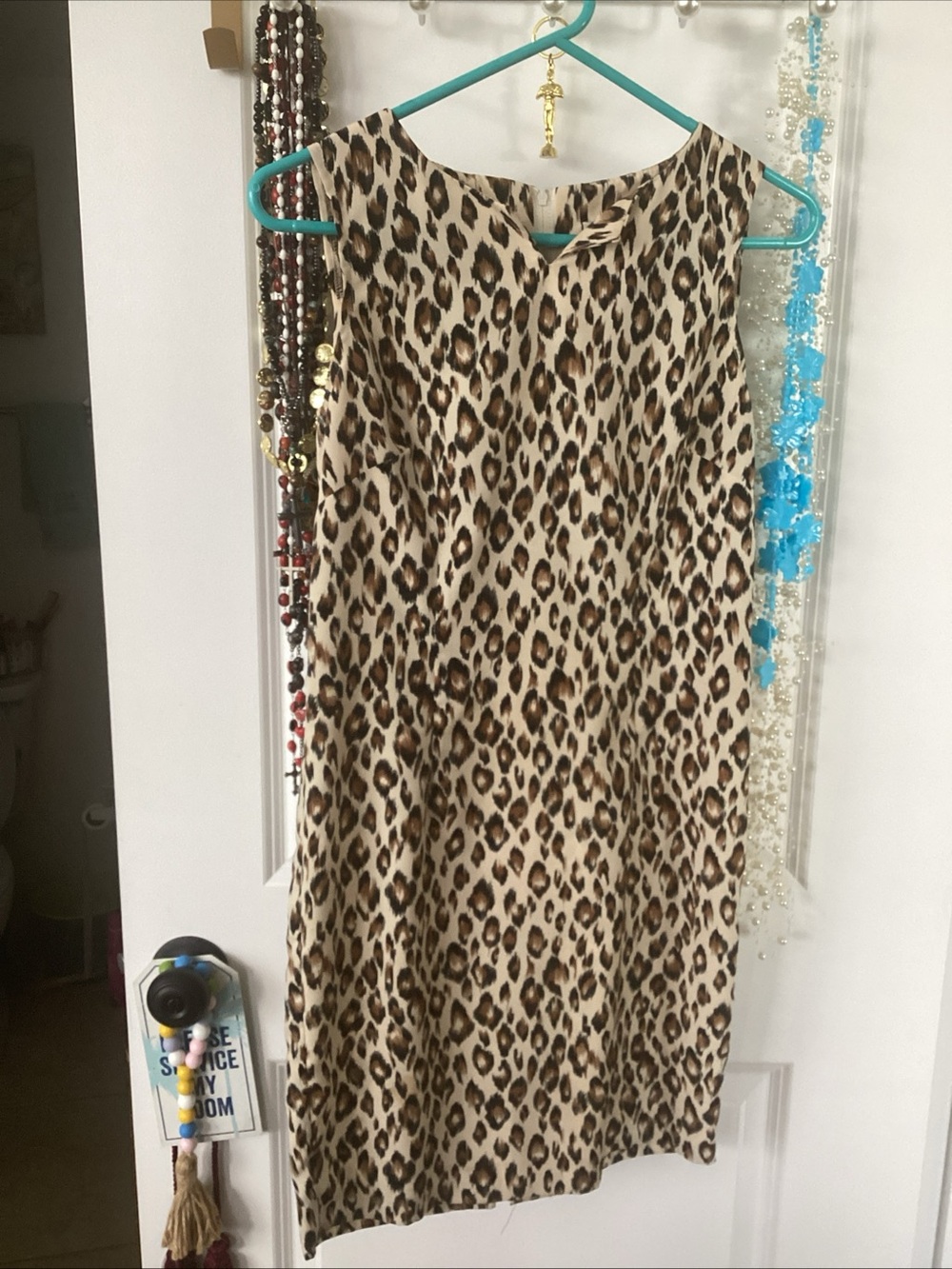 Vintage Jeffrey and Dara Leopard Print Pencil dress